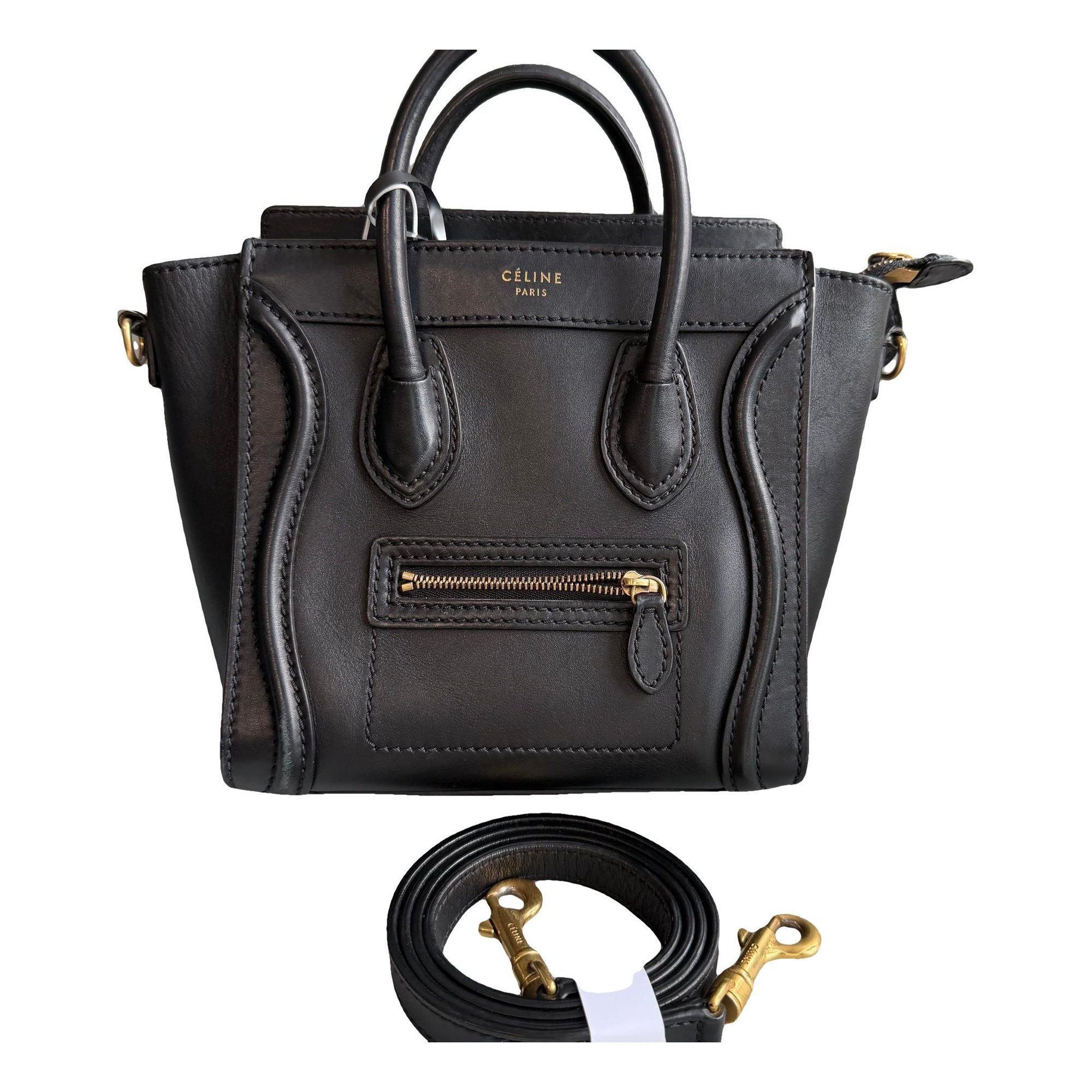Nano Luggage leather handbag