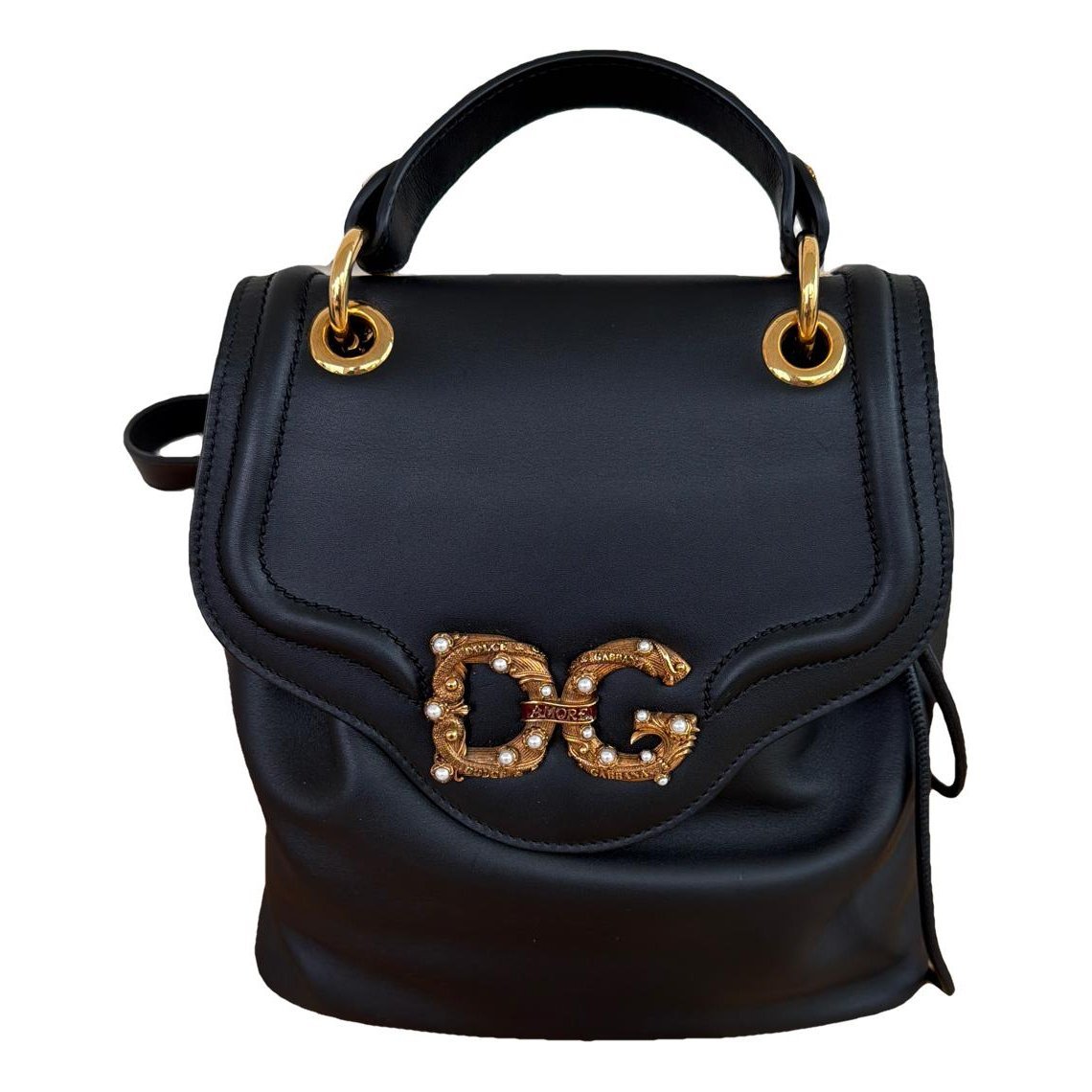 Leather backpack