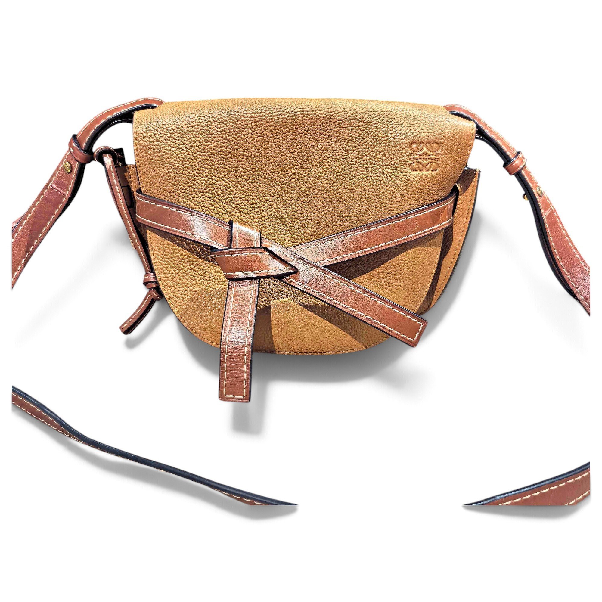 Gate leather crossbody bag