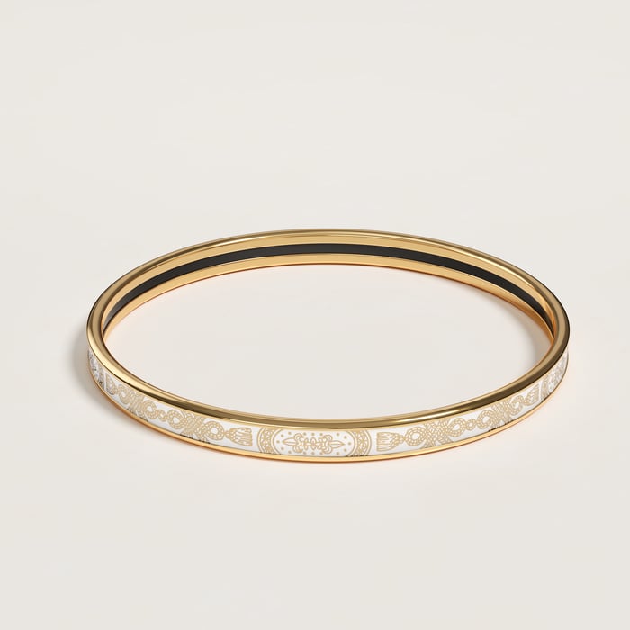 Orfèvre Jaune or Blanc Grand Apparat Bangle