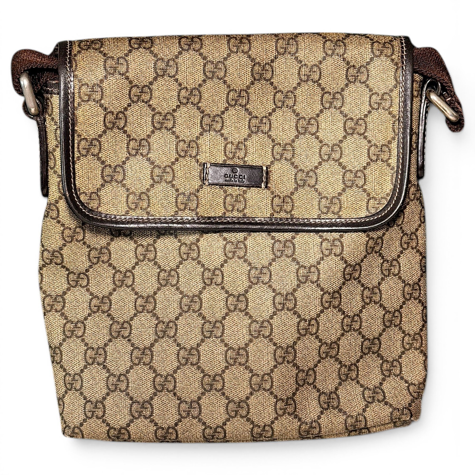 Vinyl crossbody bag