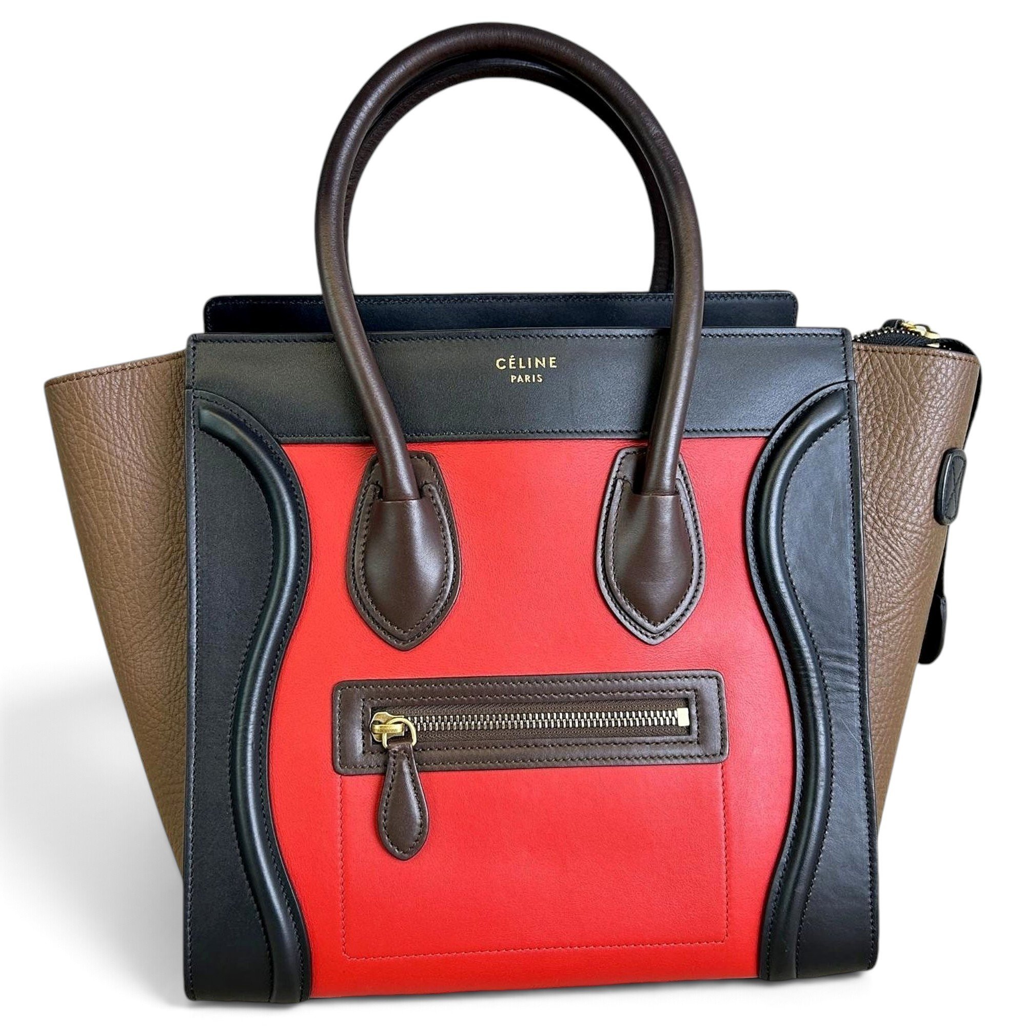 Luggage leather handbag