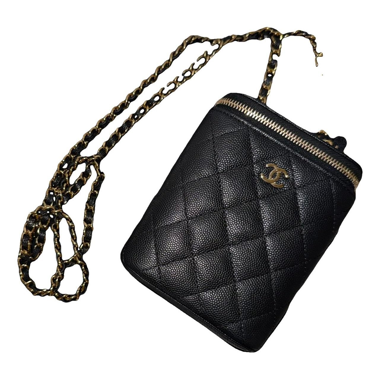 Trendy CC Vanity leather handbag