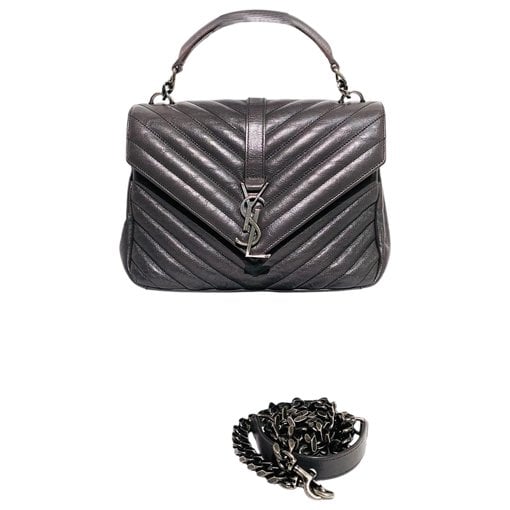 Collége monogramme leather handbag