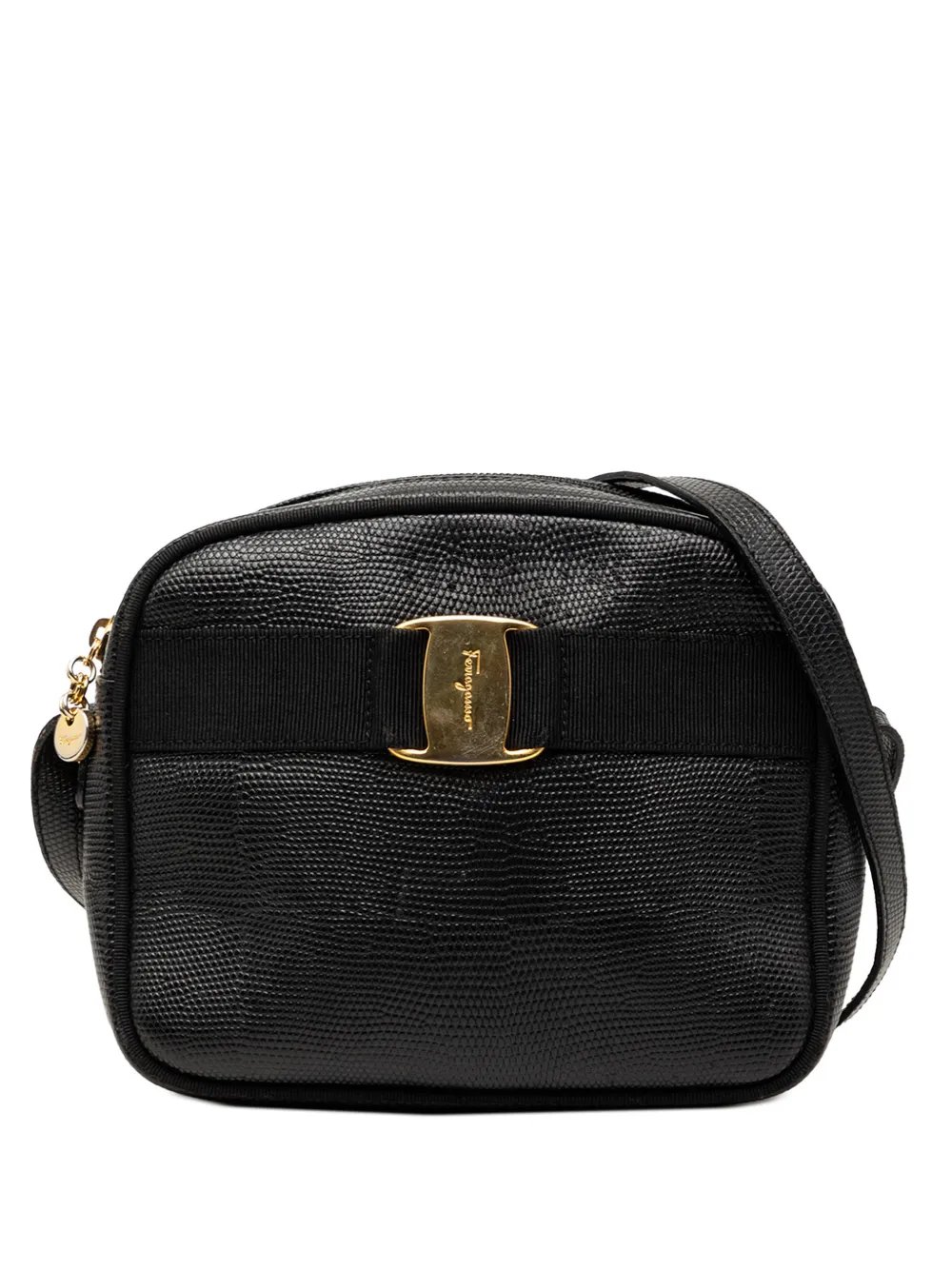 1990-2026 Lizard Embossed Leather Vara crossbody bag