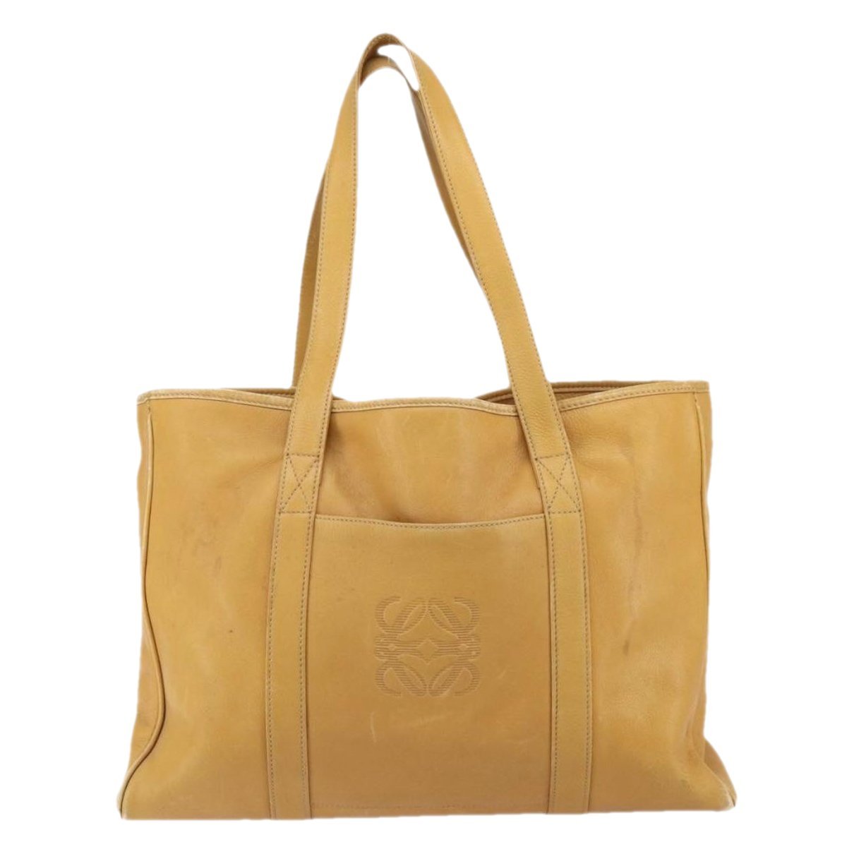 Anagram leather tote