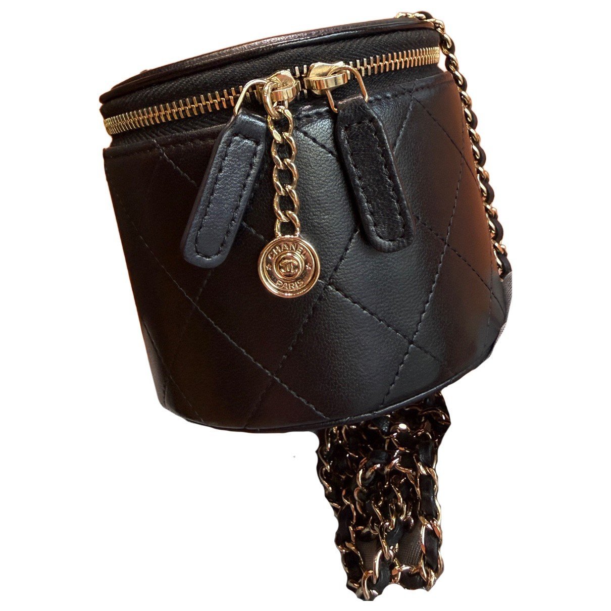 Trendy CC Vanity leather handbag