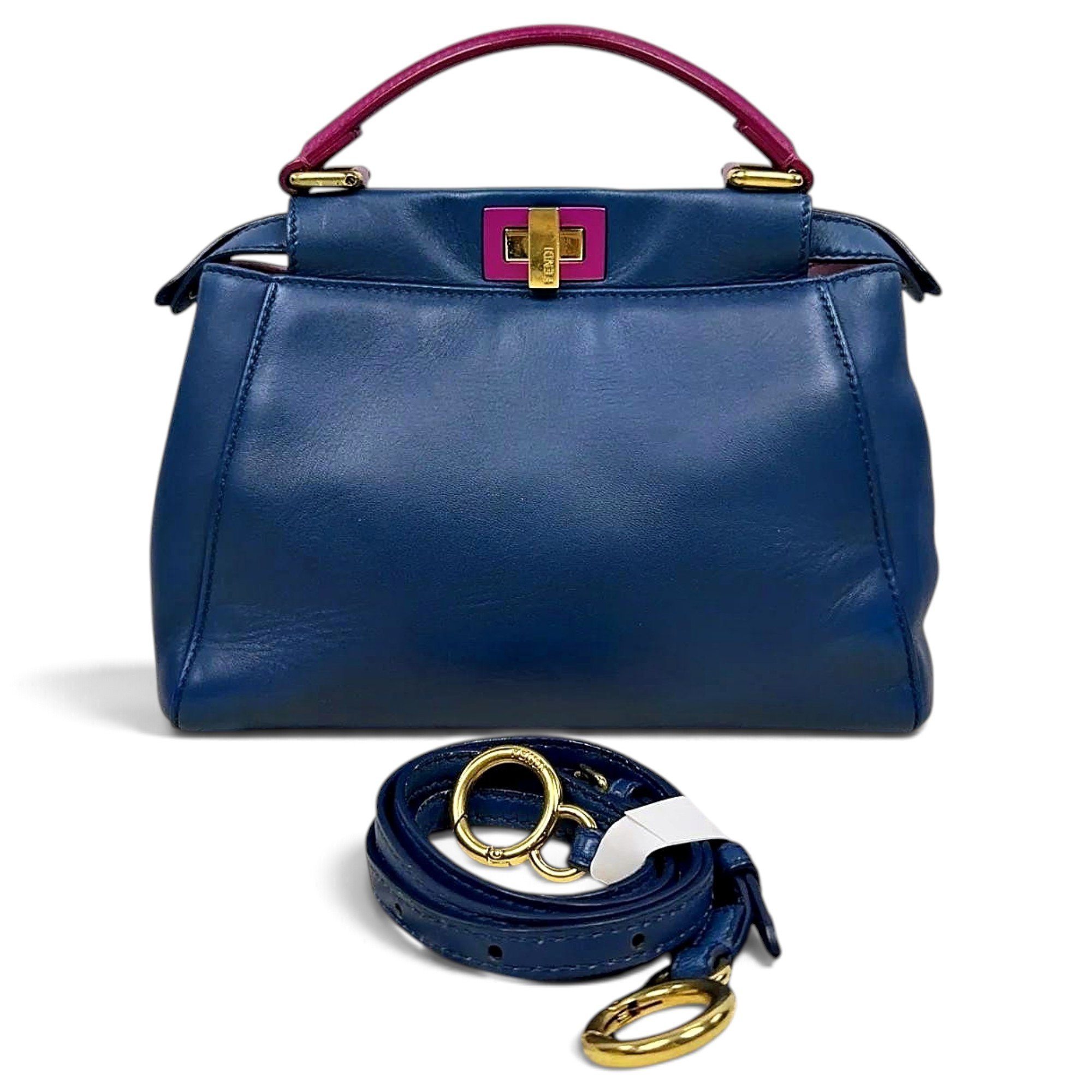Peekaboo leather handbag