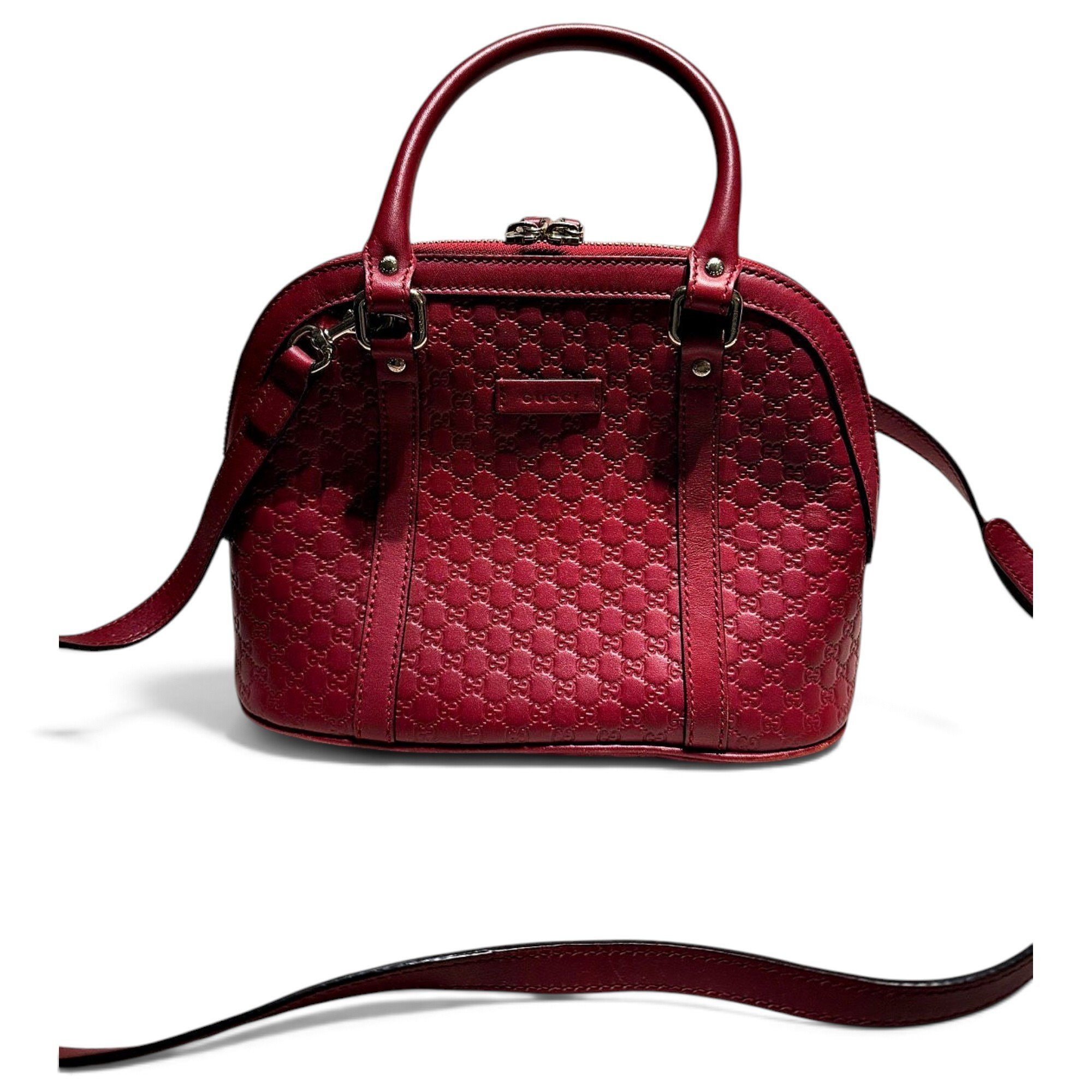 Dôme leather satchel