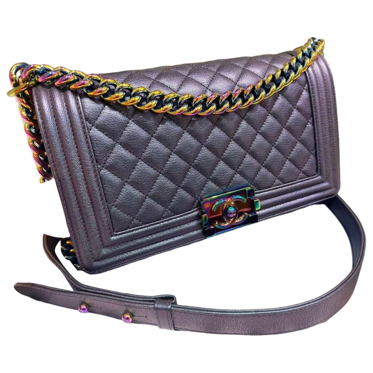 Boy leather crossbody bag
