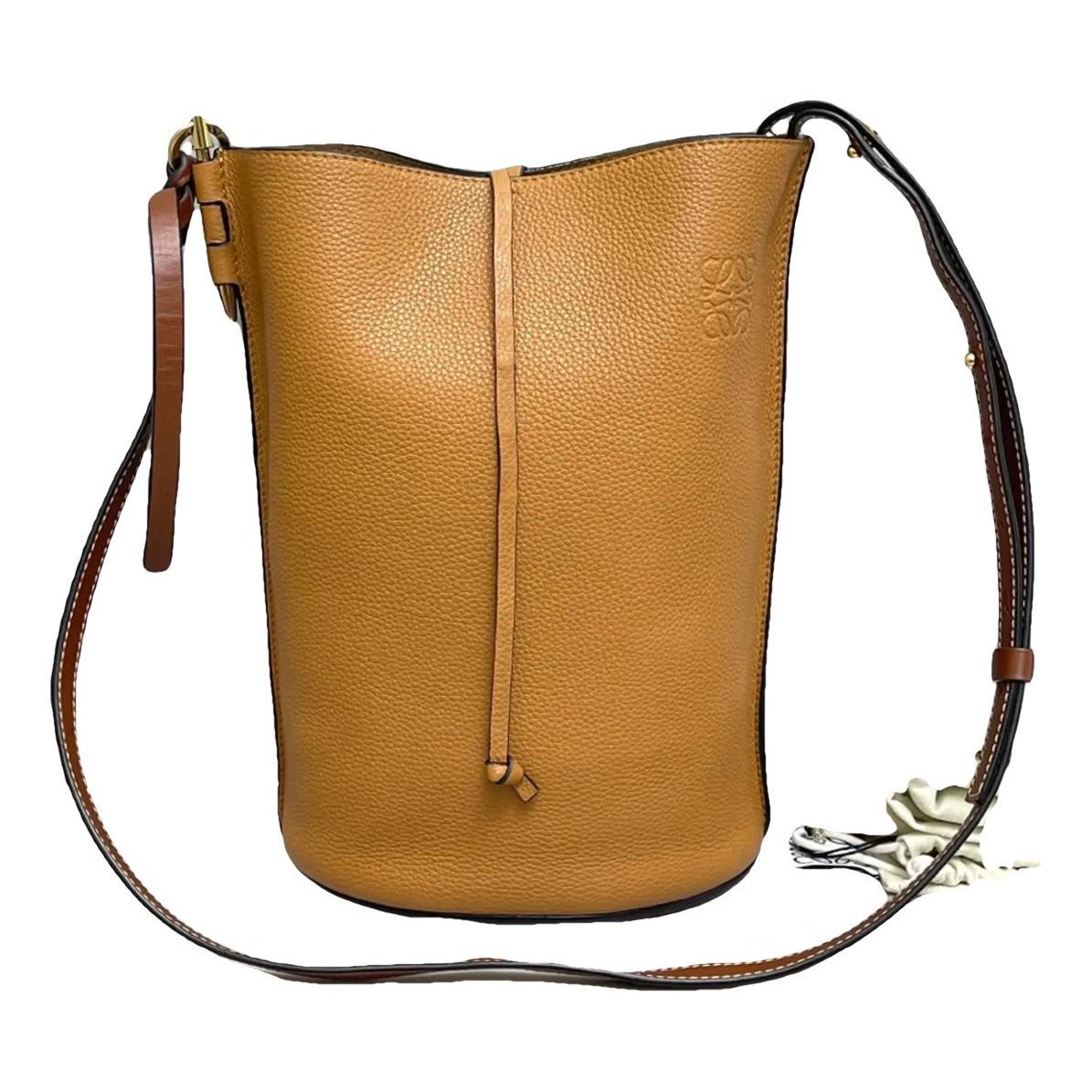 Gate Bucket linen handbag