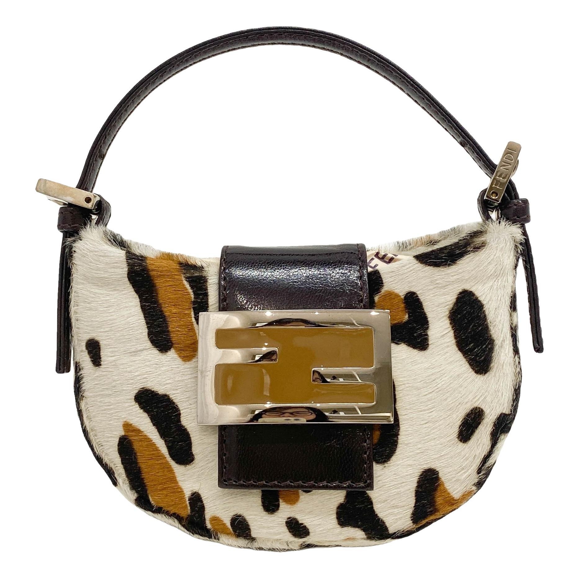 Croissant Vintage pony-style calfskin mini bag