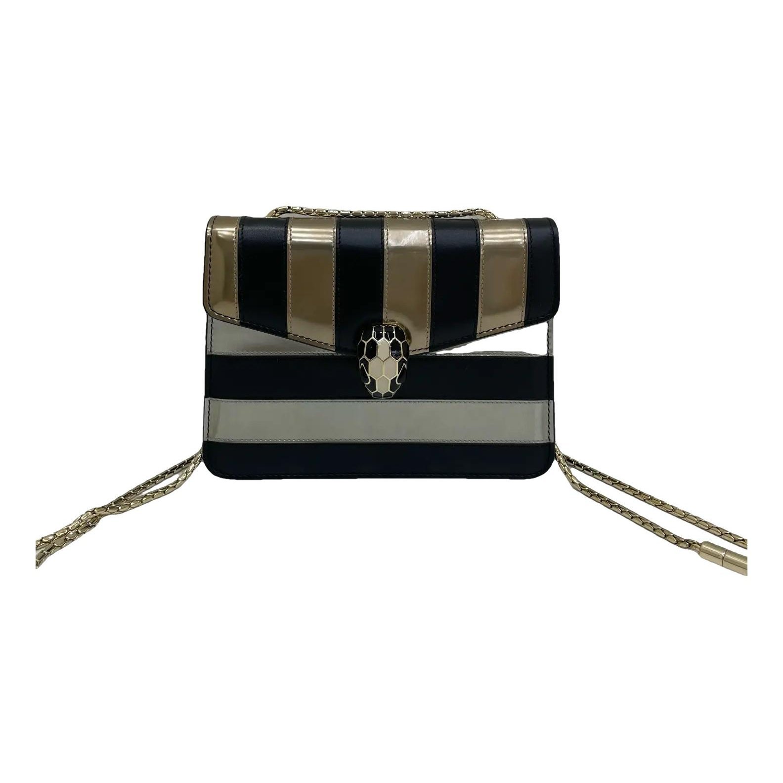 Serpenti leather handbag
