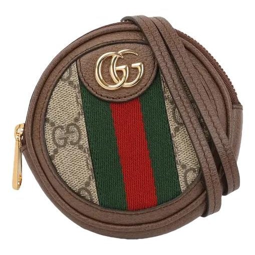 Ophidia Round leather crossbody bag