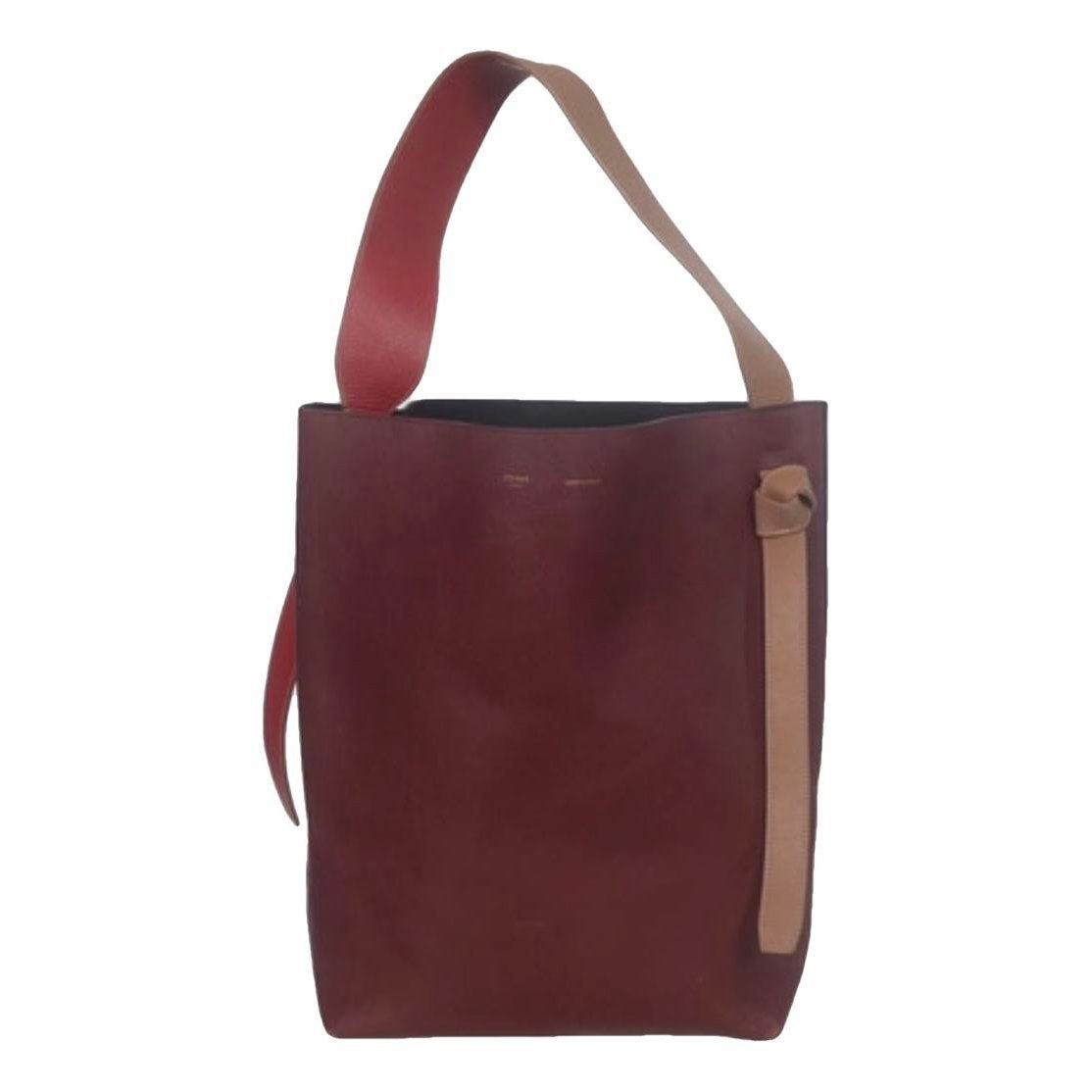 Twisted leather tote