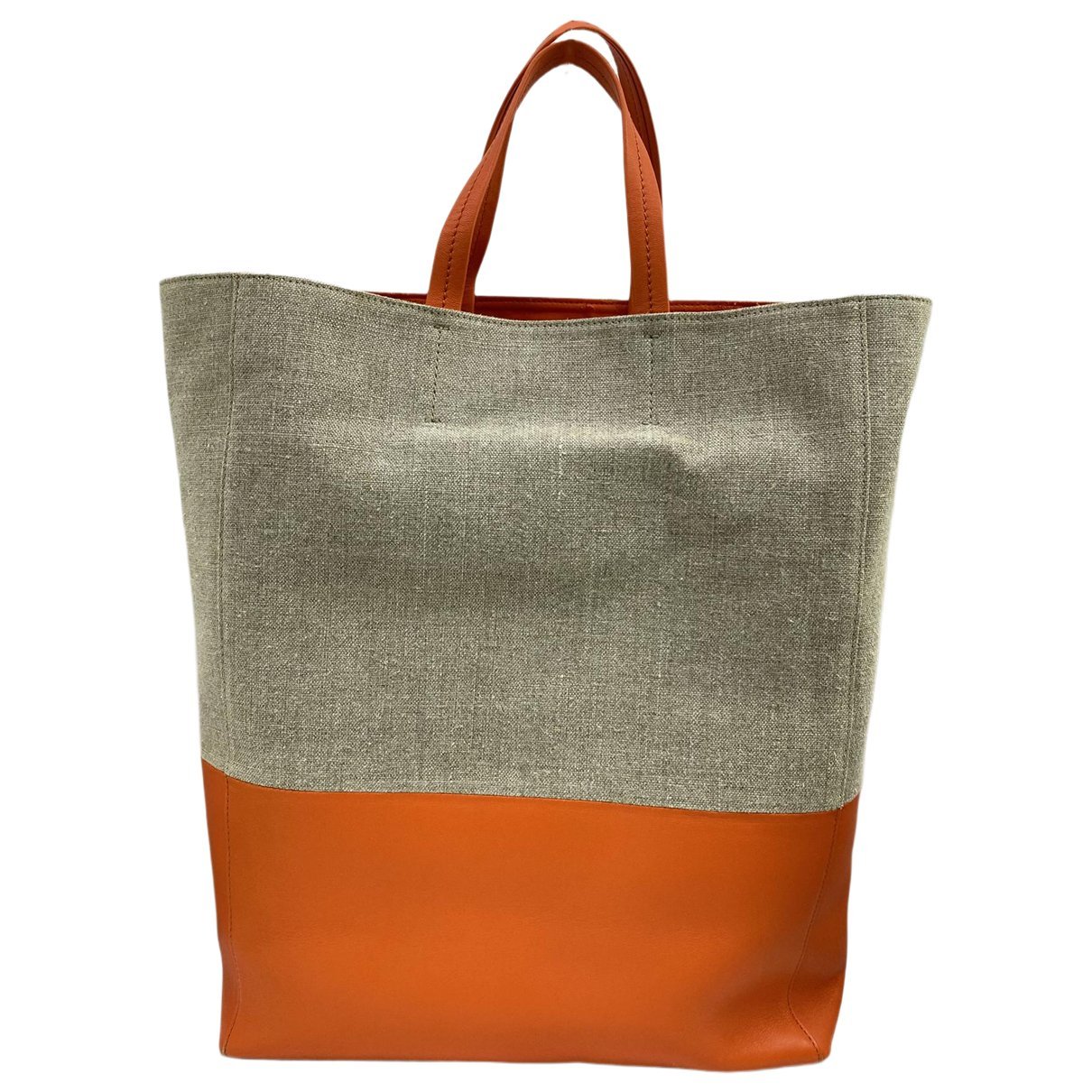 Cabas leather handbag