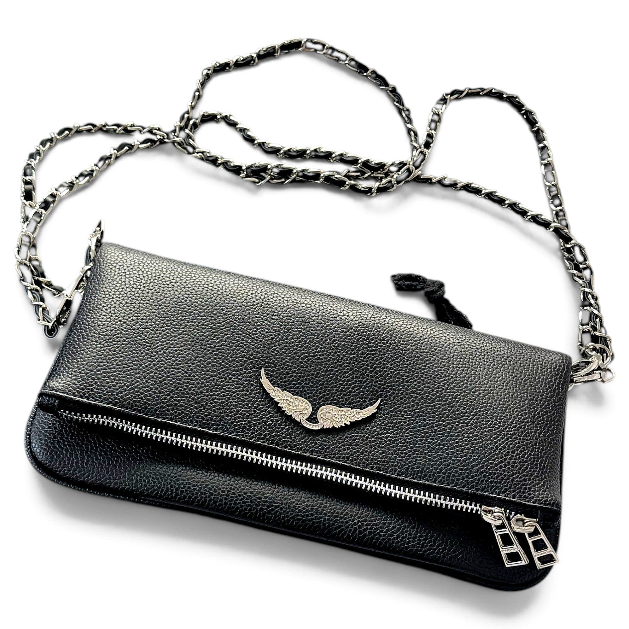 Rock leather crossbody bag