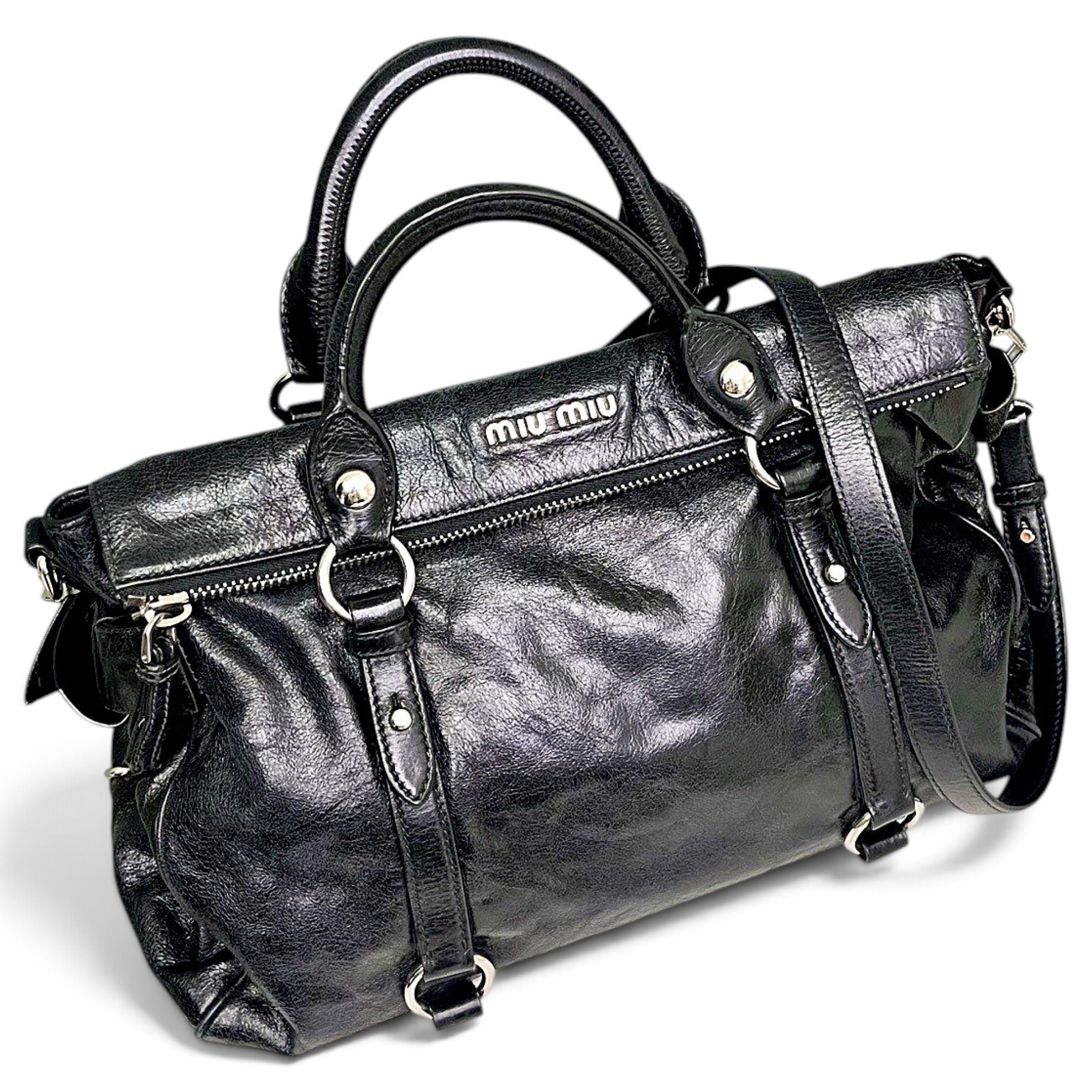 Miu Miu Vitello leather handbag