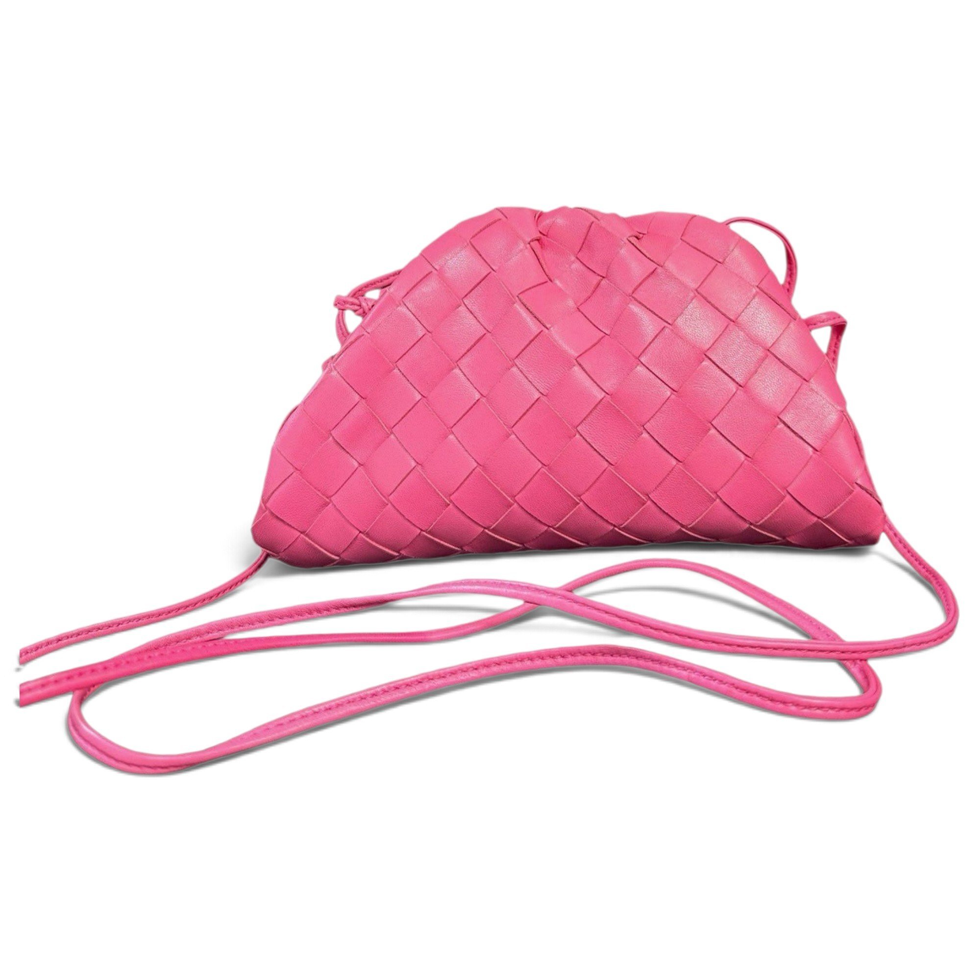 Pouch leather crossbody bag