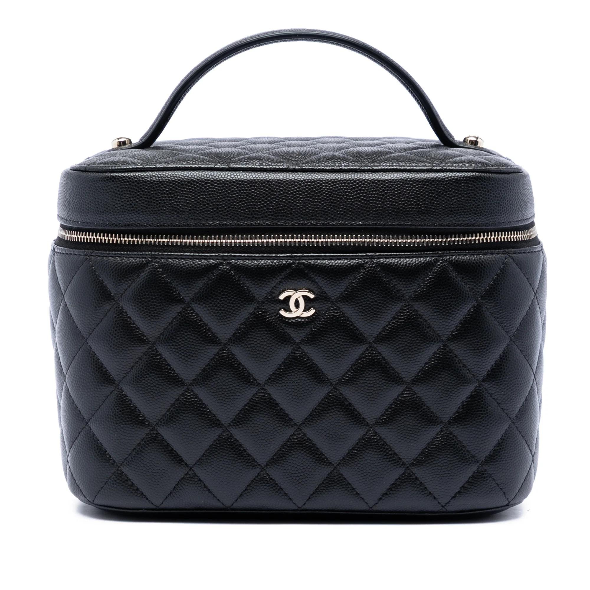 Leather vanity case