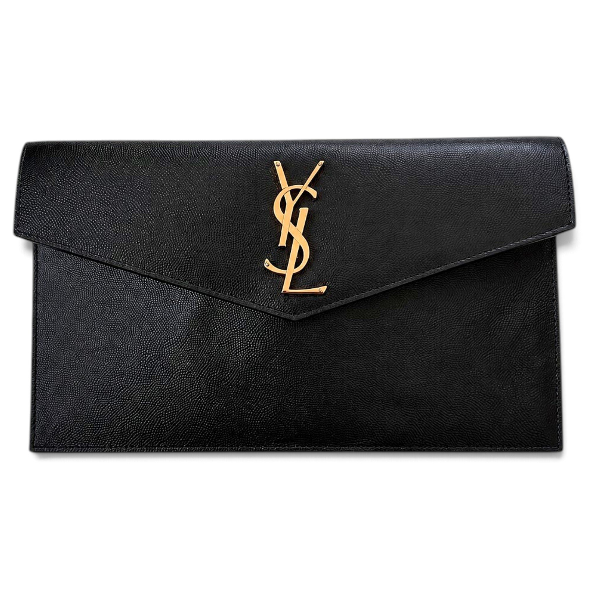 Uptown leather clutch bag