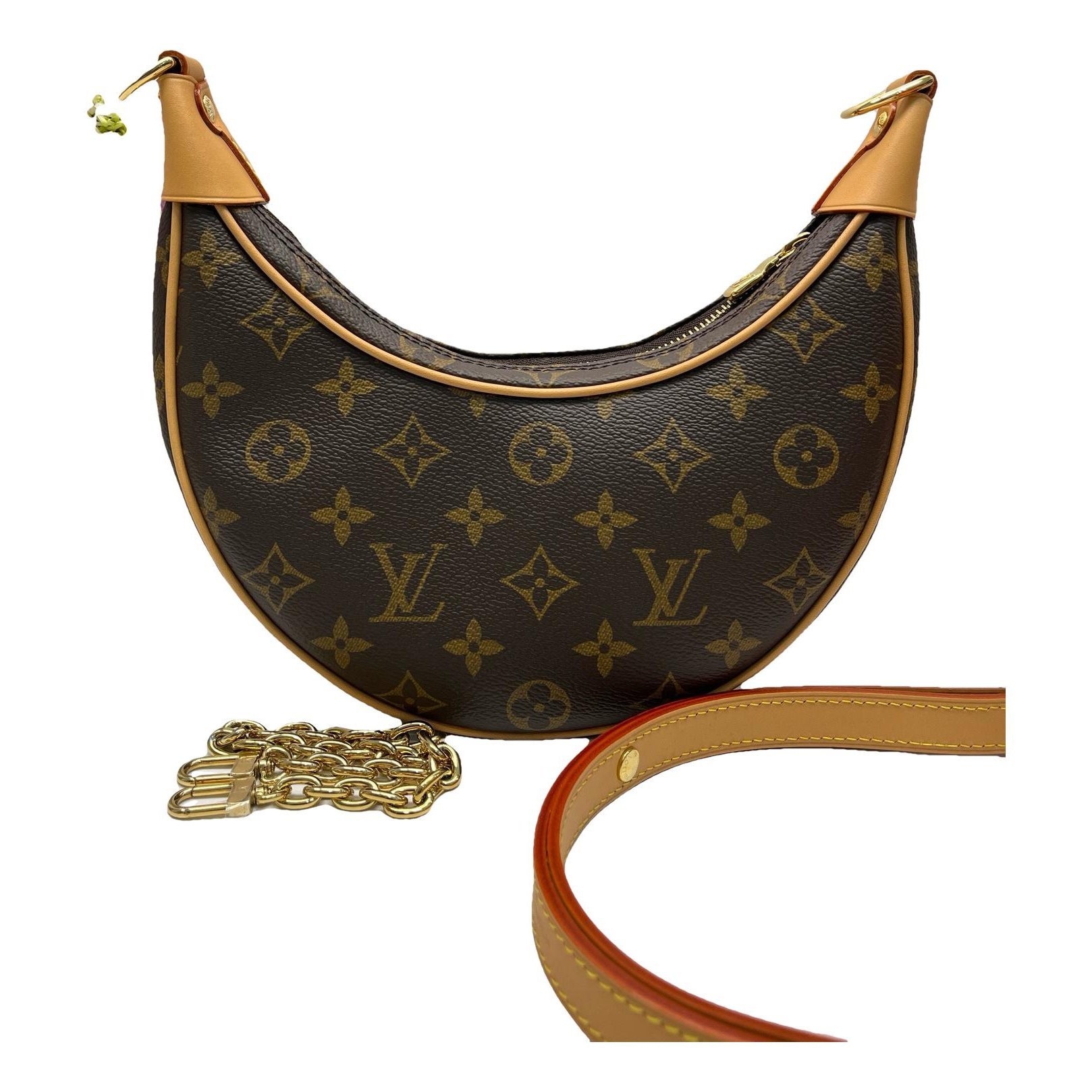 Loop leather handbag
