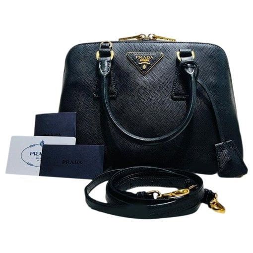 Leather clutch bag