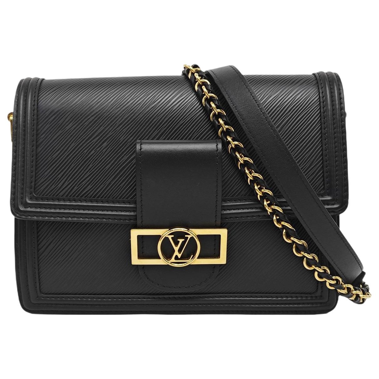 Dauphine leather crossbody bag