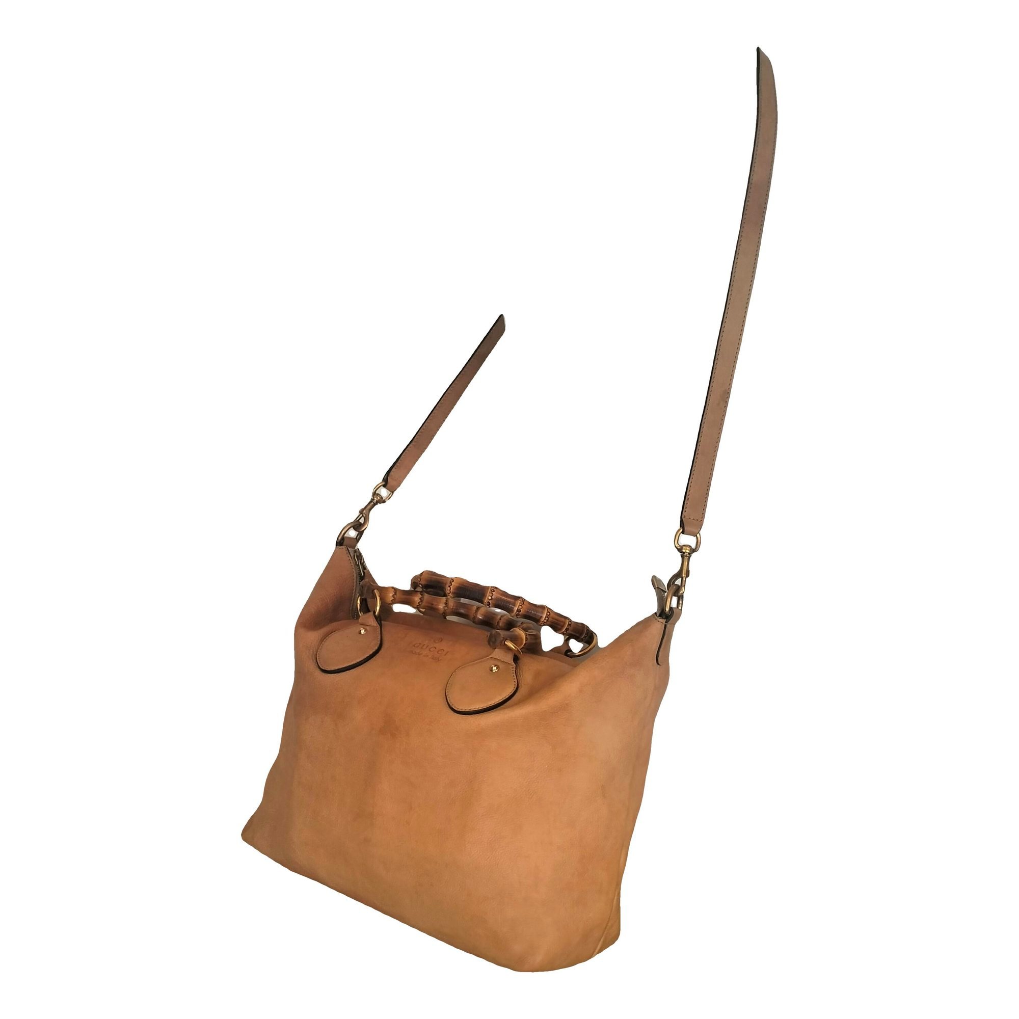 Vintage Bamboo leather tote