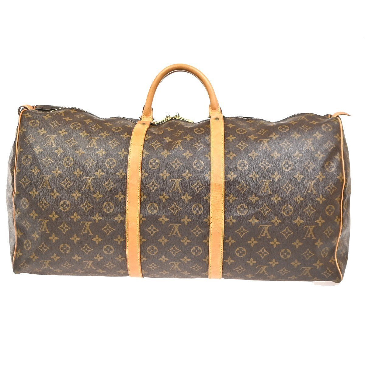 Keepall leather travel bag
