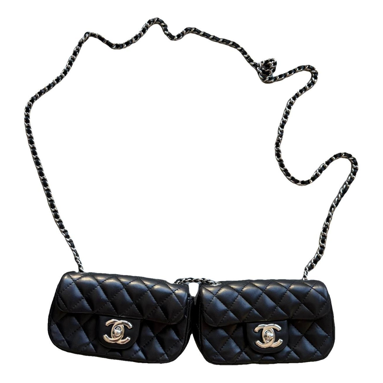 Leather clutch bag