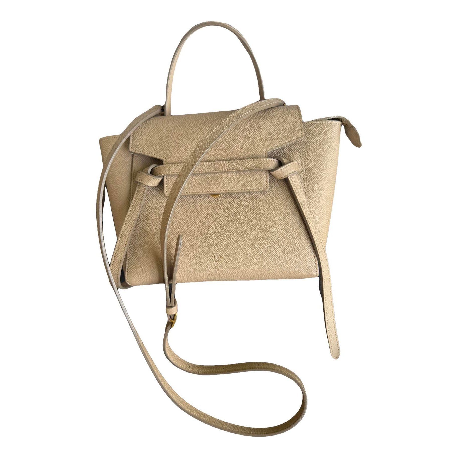 Belt leather handbag
