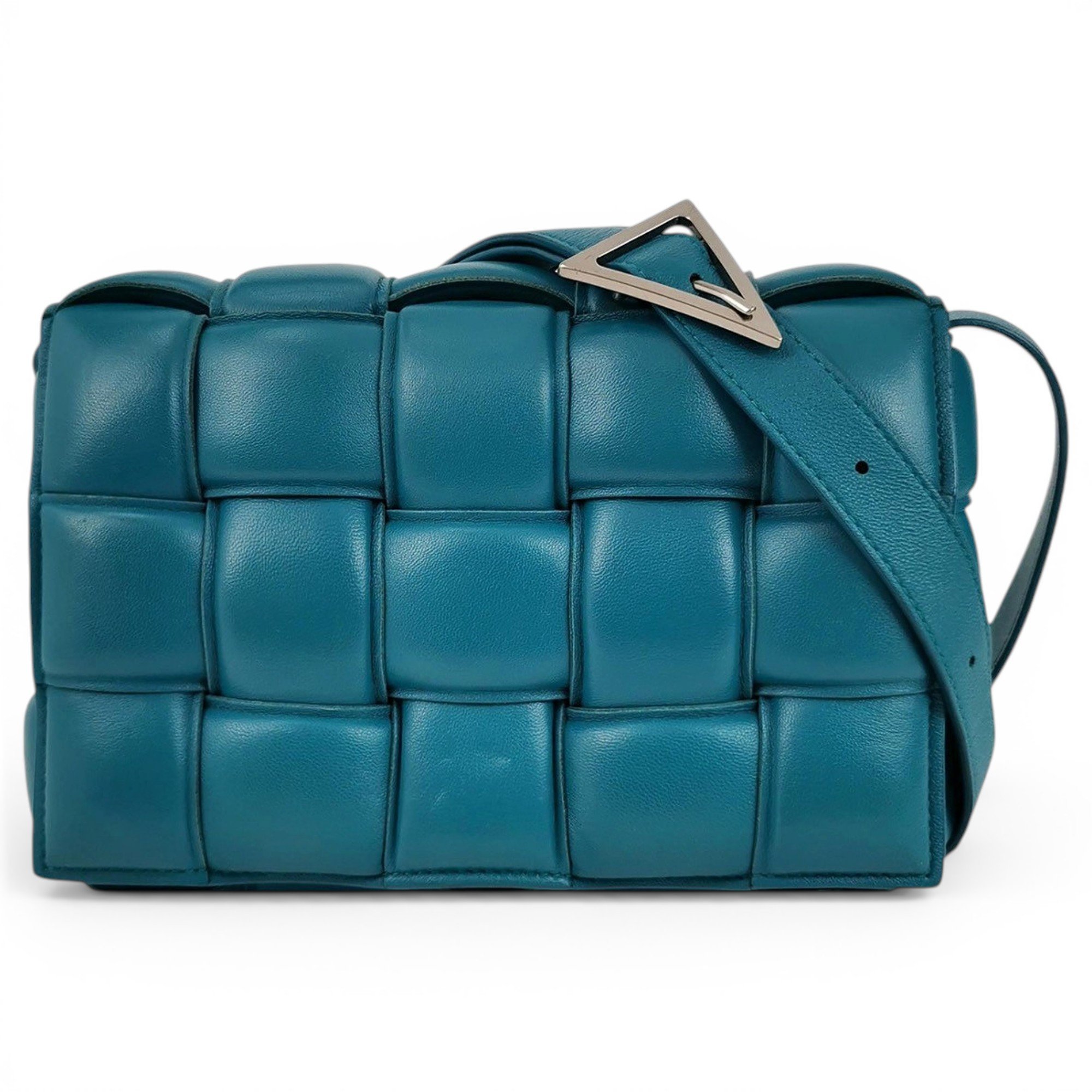 Cassette leather handbag