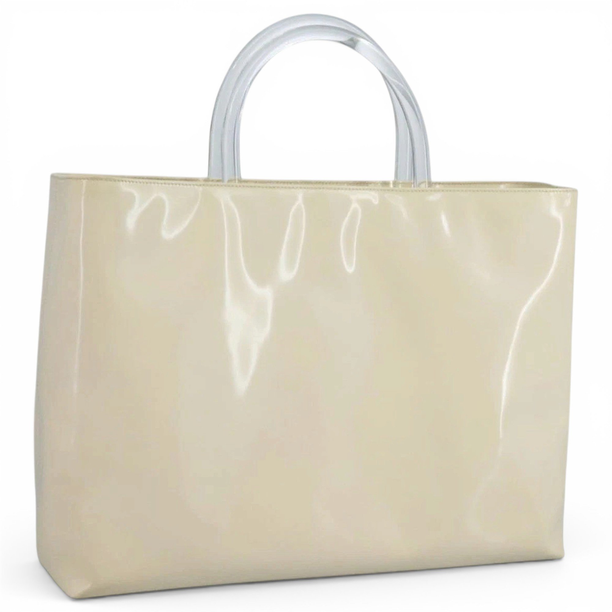 Patent leather handbag