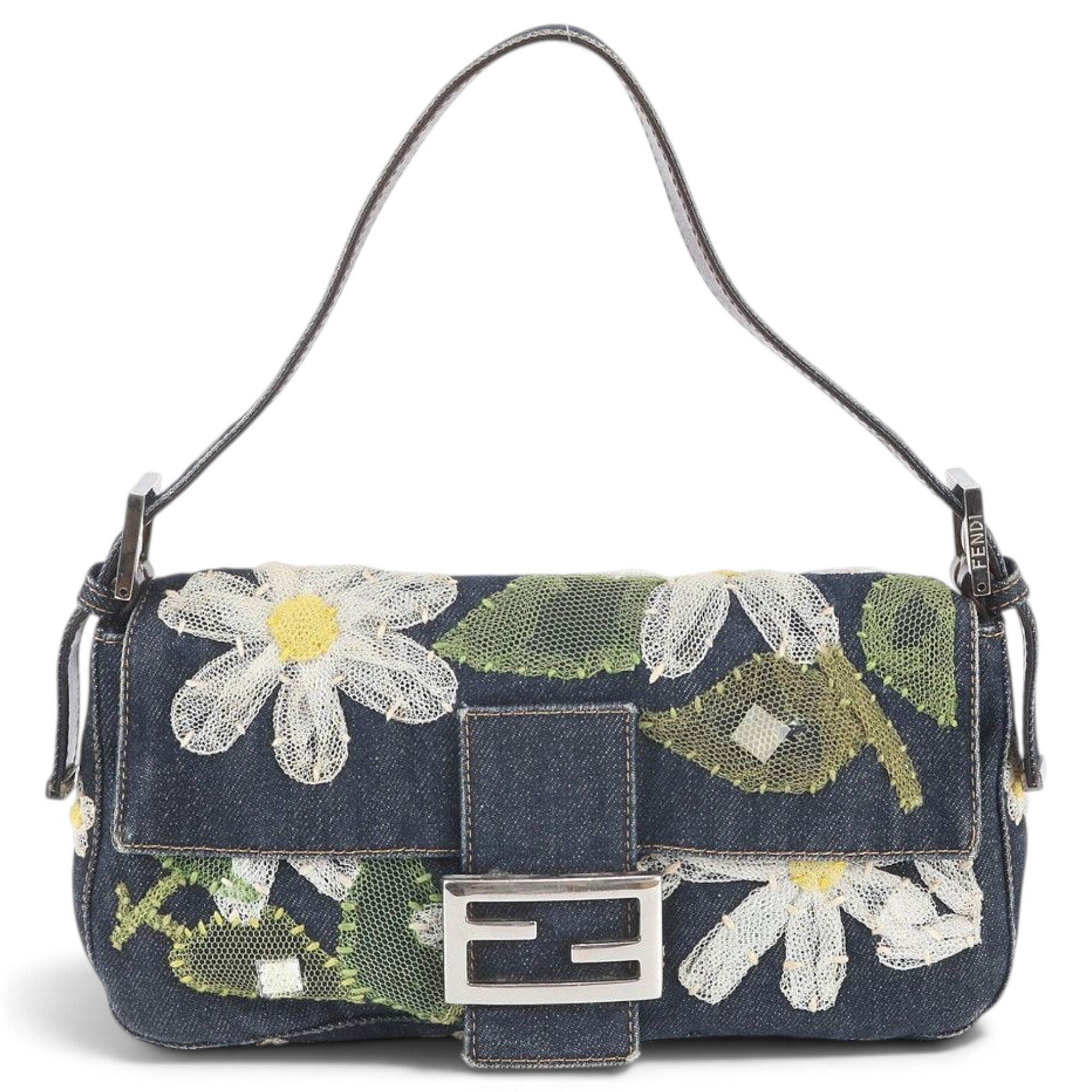 Baguette leather handbag
