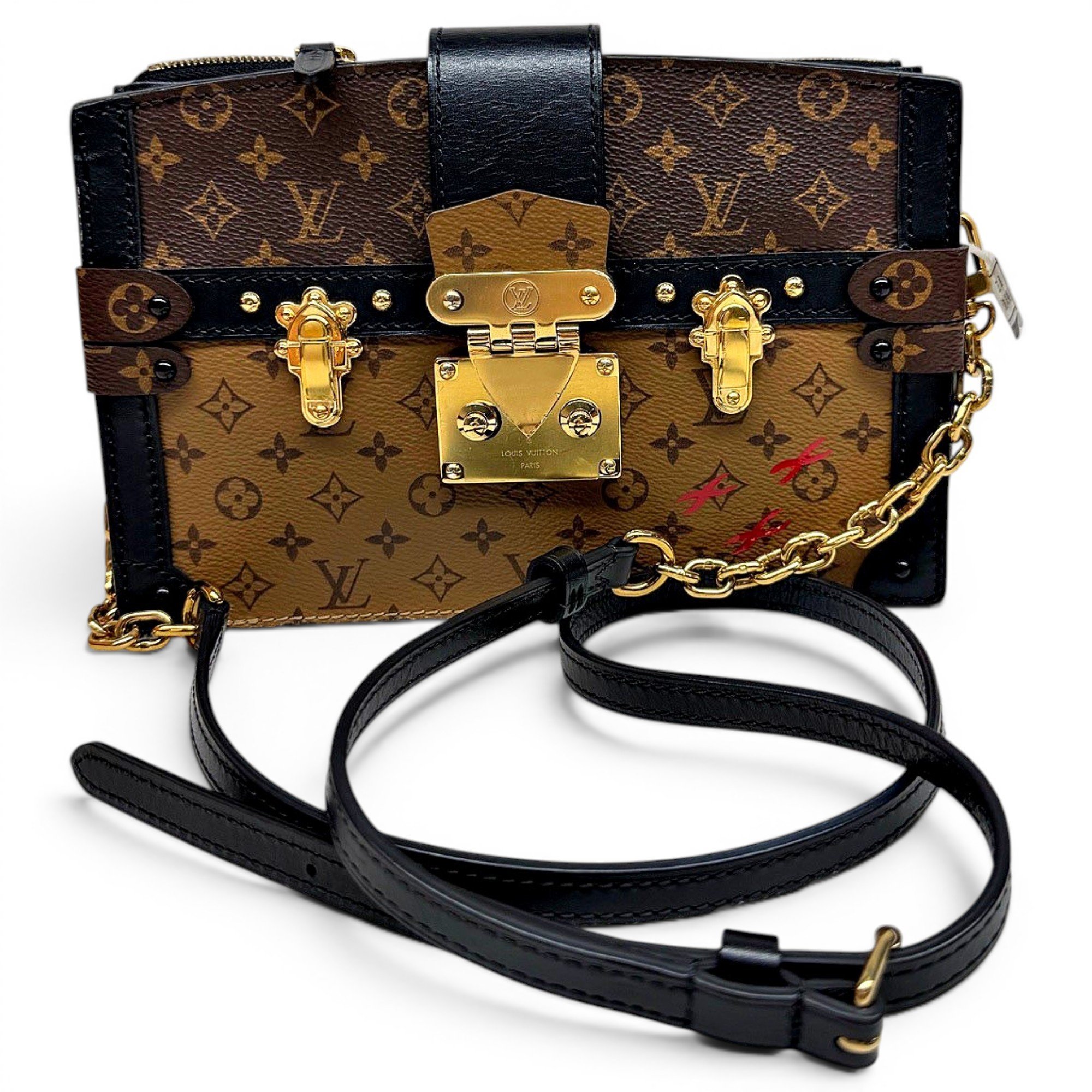 Pochette Trunk leather crossbody bag