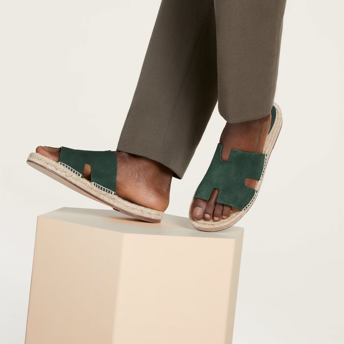 Vert Bouteille Antigua Espadrille