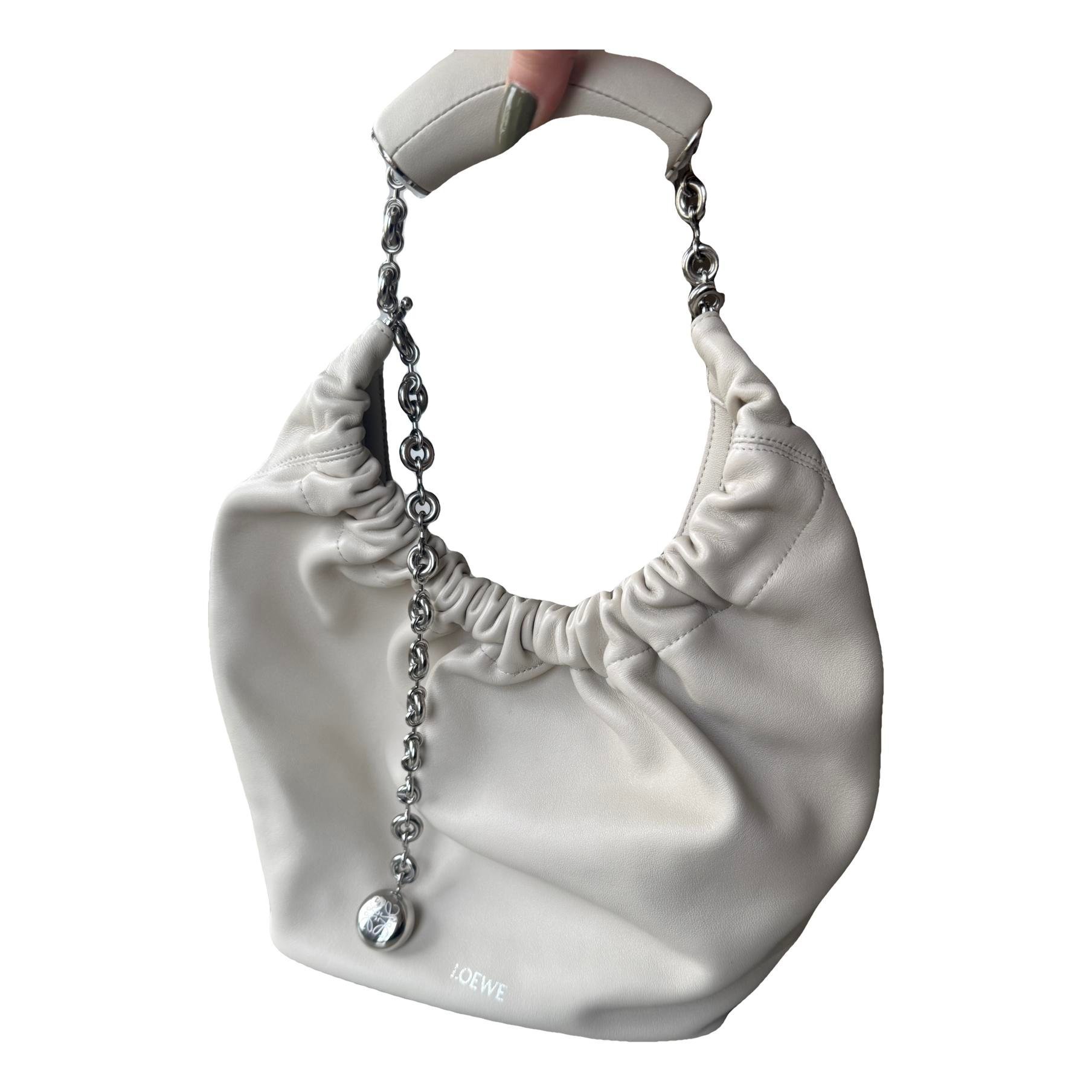 Squeeze leather handbag