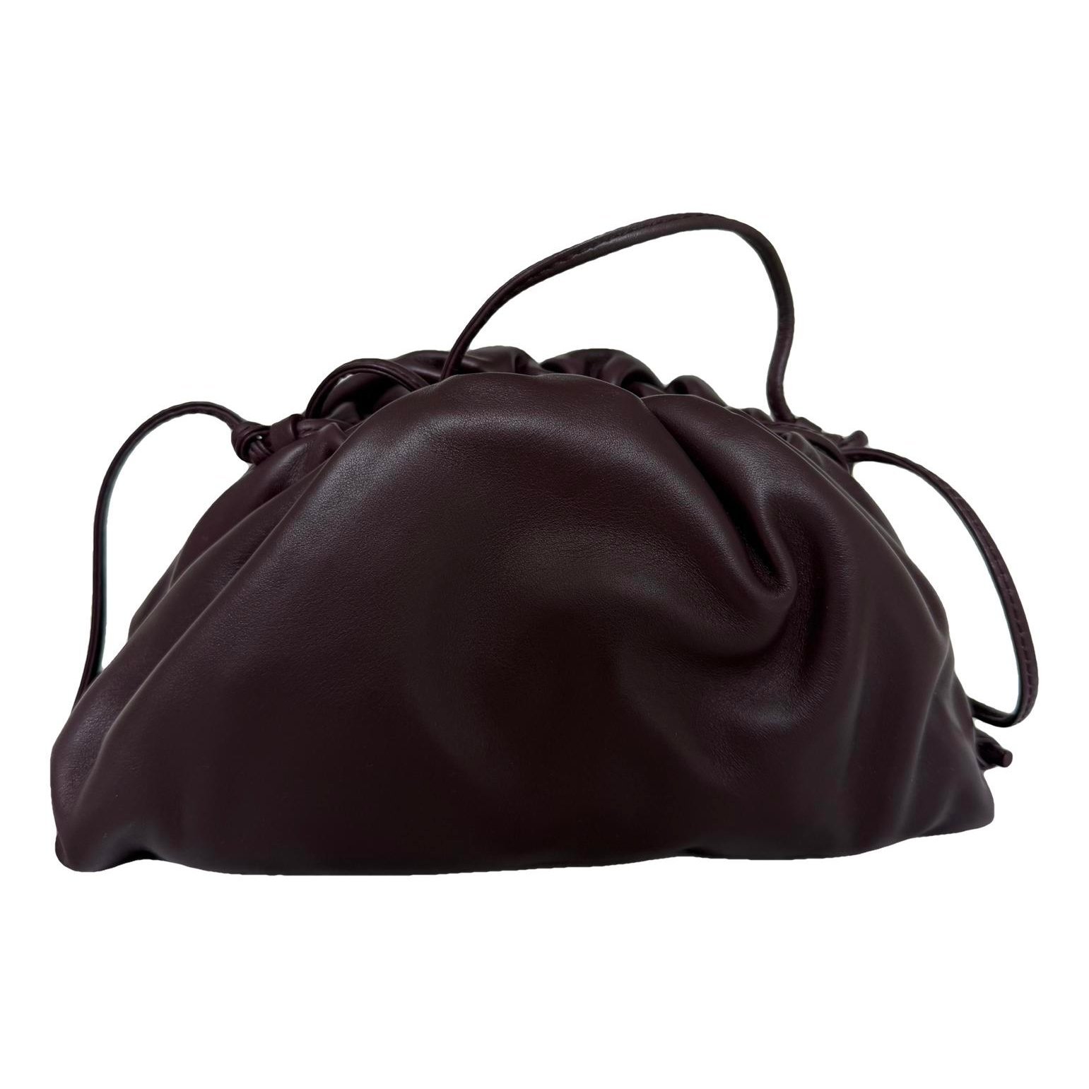 Pouch leather handbag