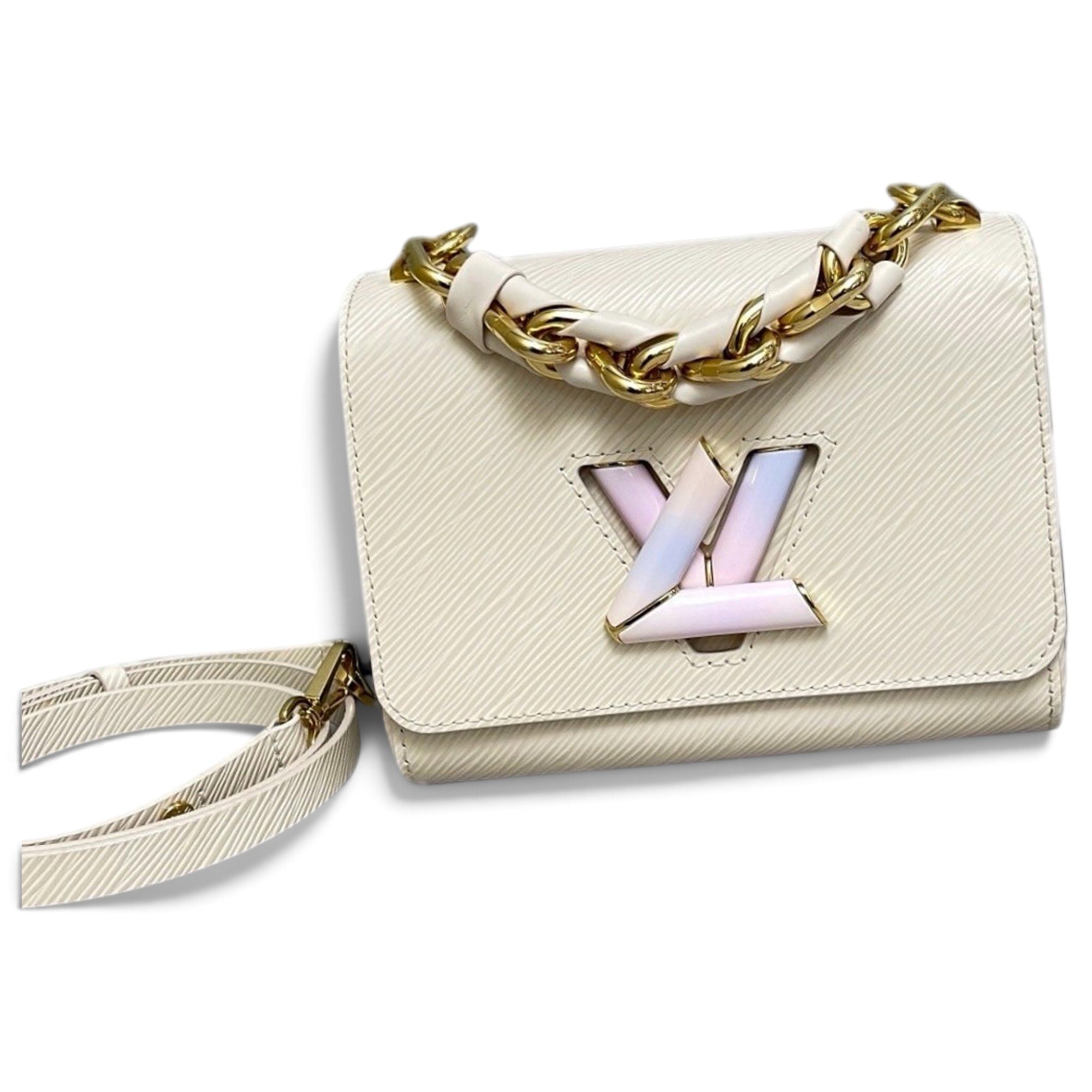 Twist leather handbag