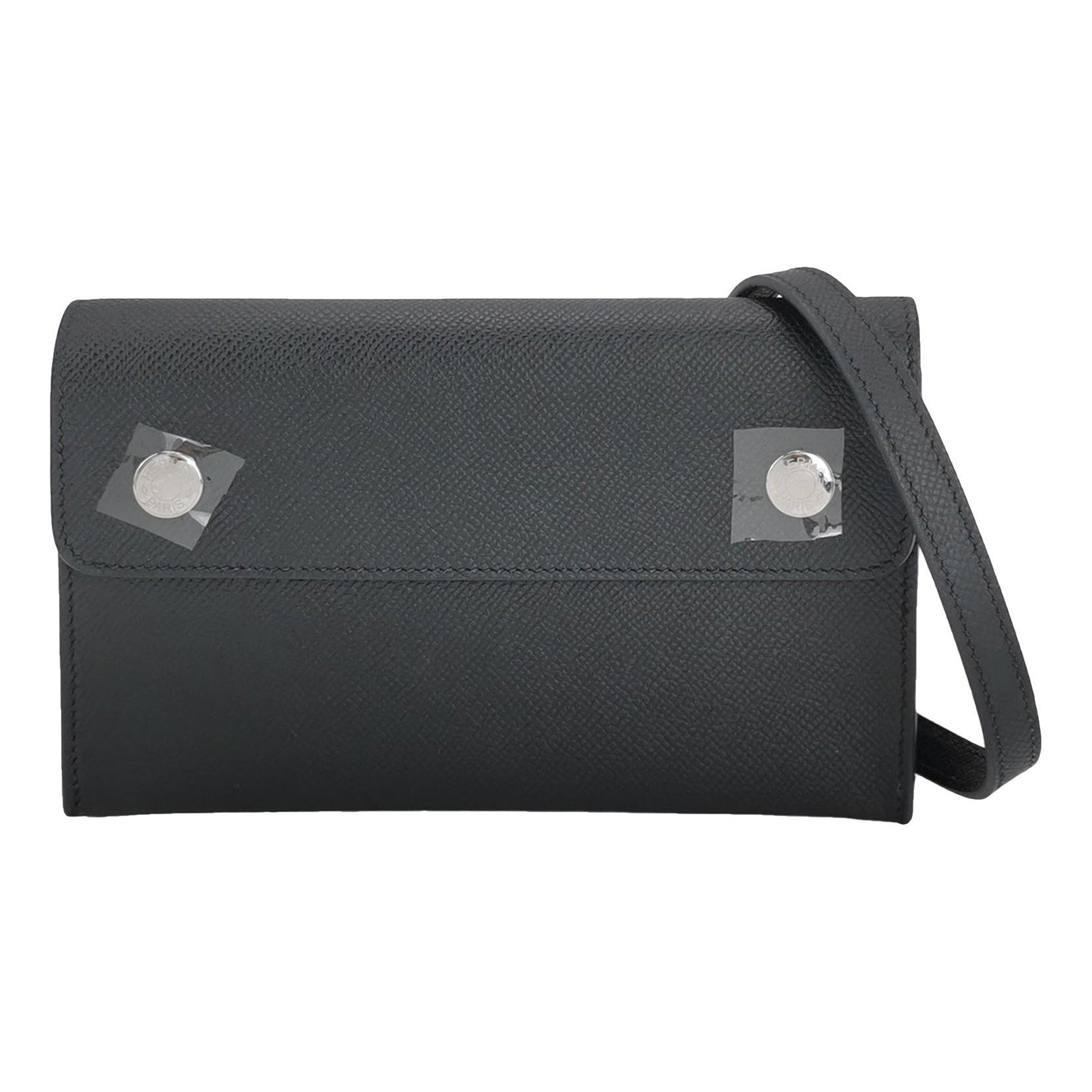 Hermesnap leather crossbody bag