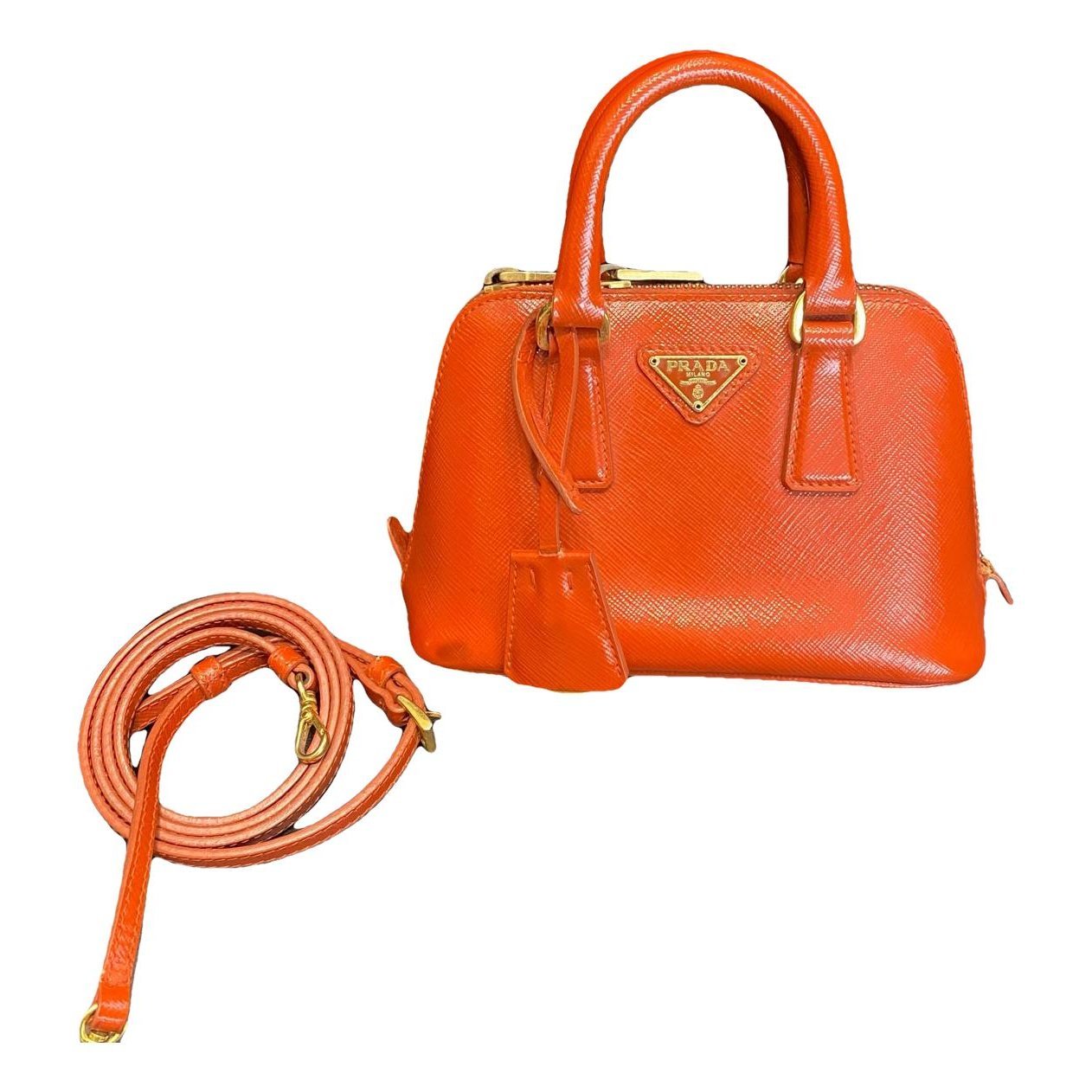 Promenade leather handbag
