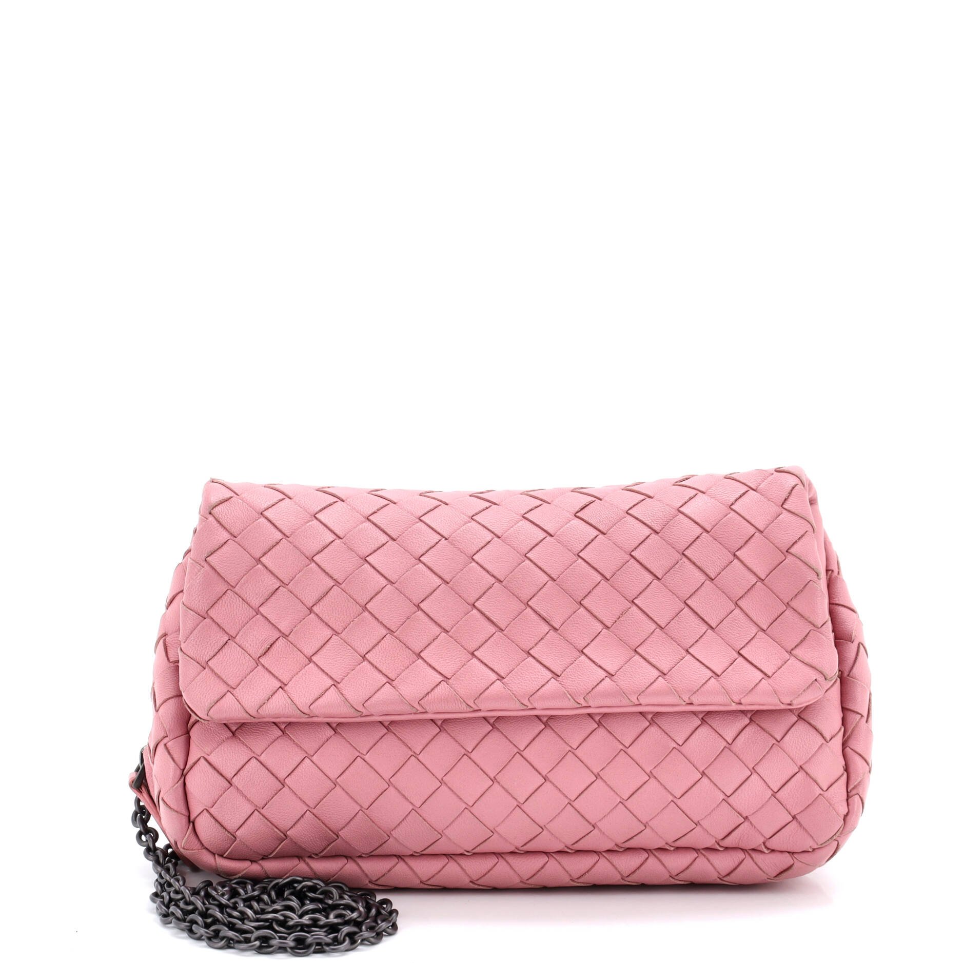 Bottega Veneta Expandable Chain Crossbody Bag Intrecciato Nappa Small