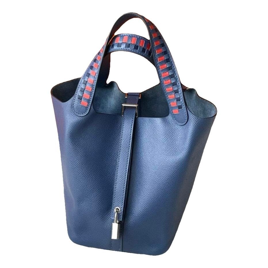 Picotin leather tote