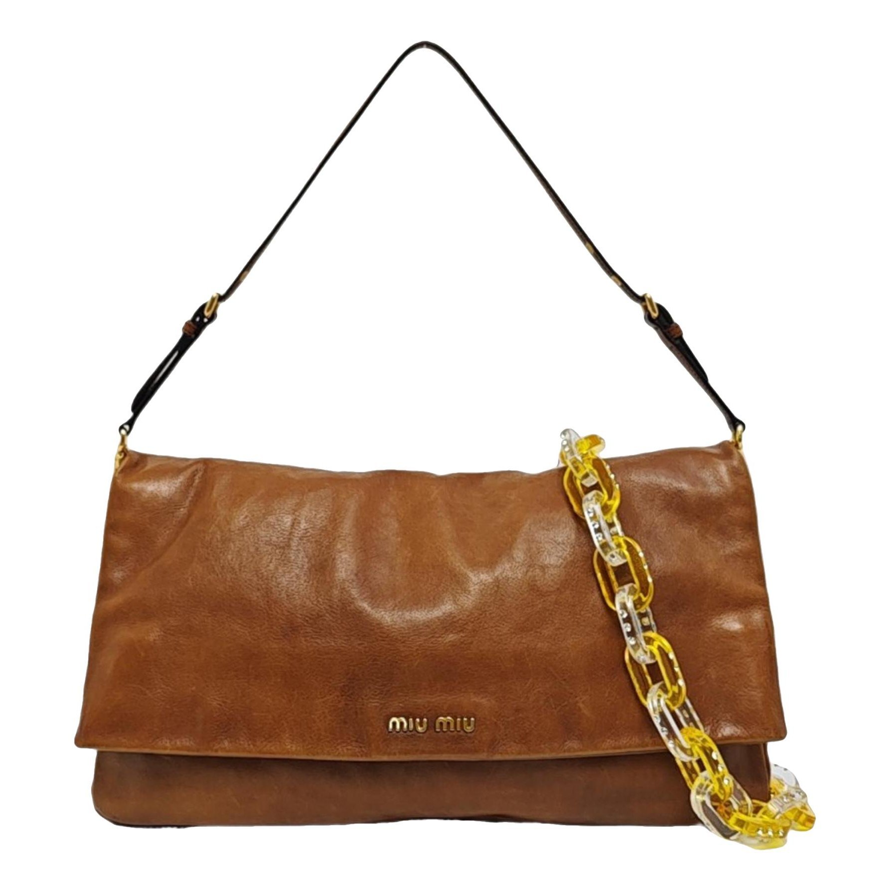 Miu delice leather handbag