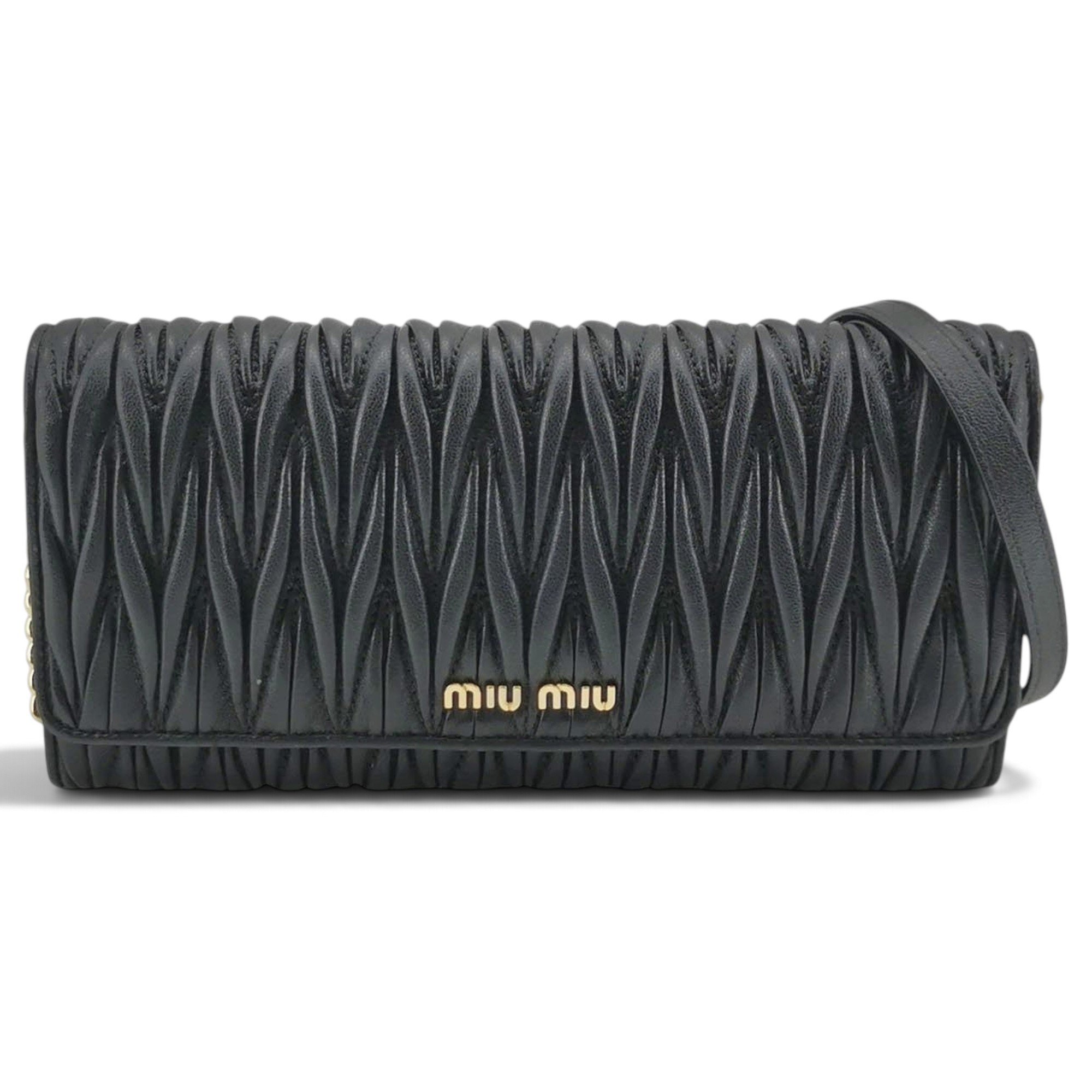 Miu delice leather handbag