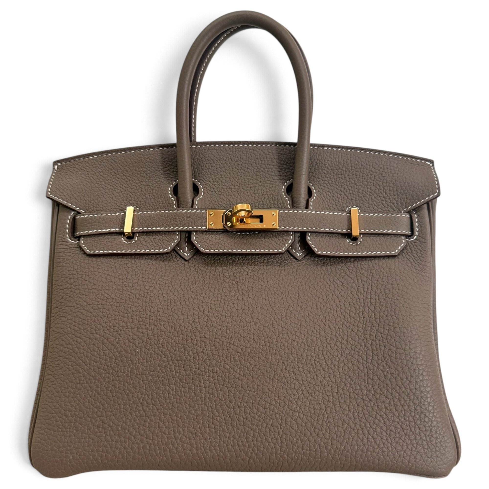 Birkin 25 leather handbag