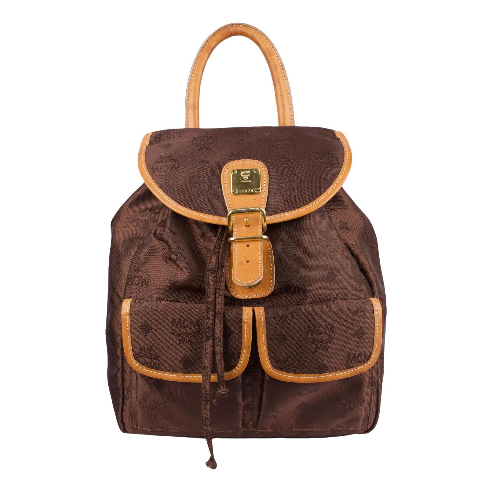 Leather backpack