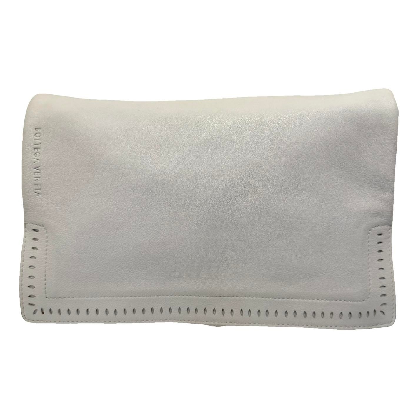 Leather clutch bag