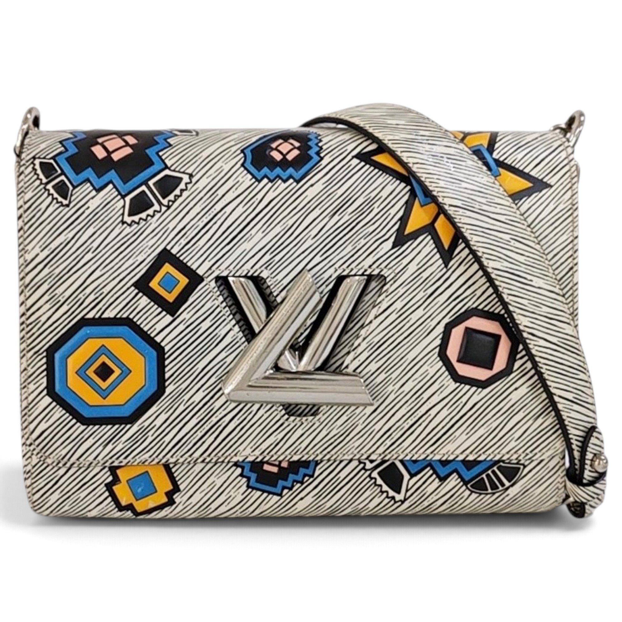 Twist leather handbag